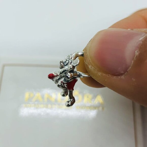 Pandora Disney Mickey Cupid Charm - Etsy 🌞📖Pandora Disney Mickey Mouse Cupid Charm